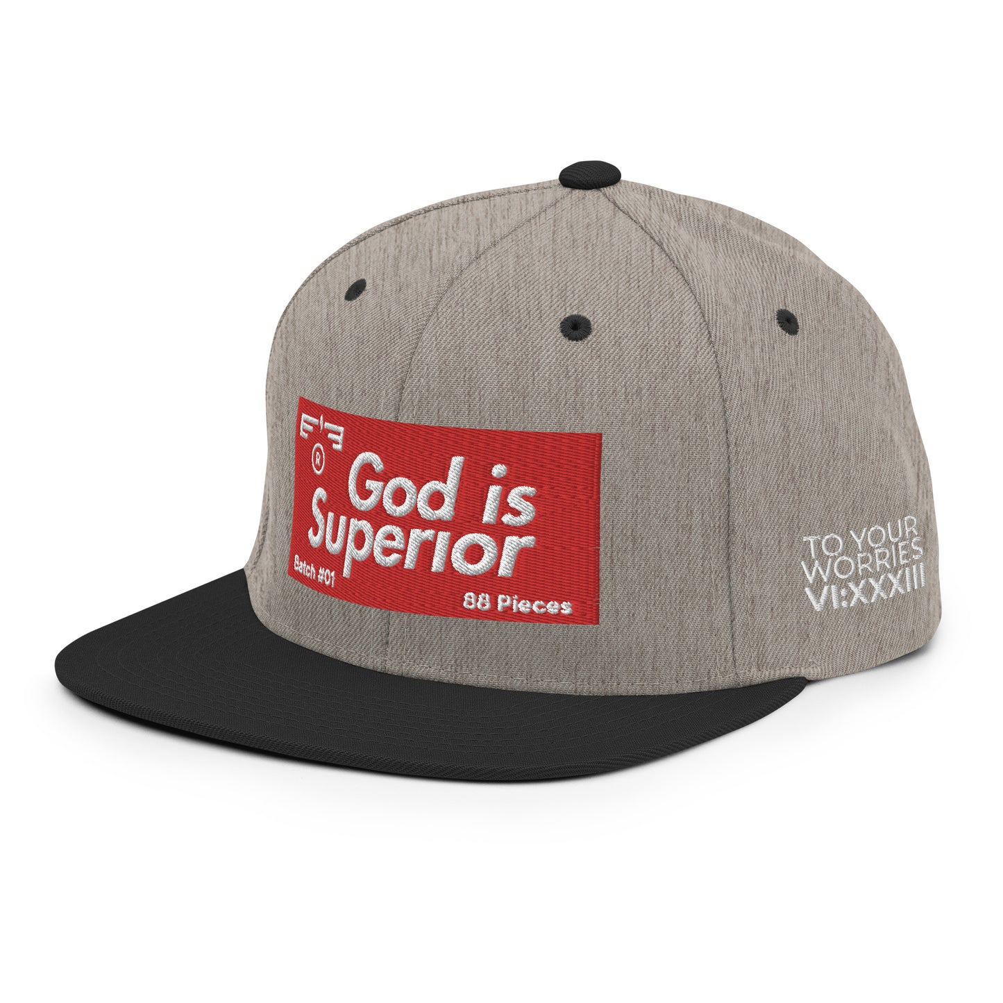 Hat 007 "God Is - Superior" Snapback
