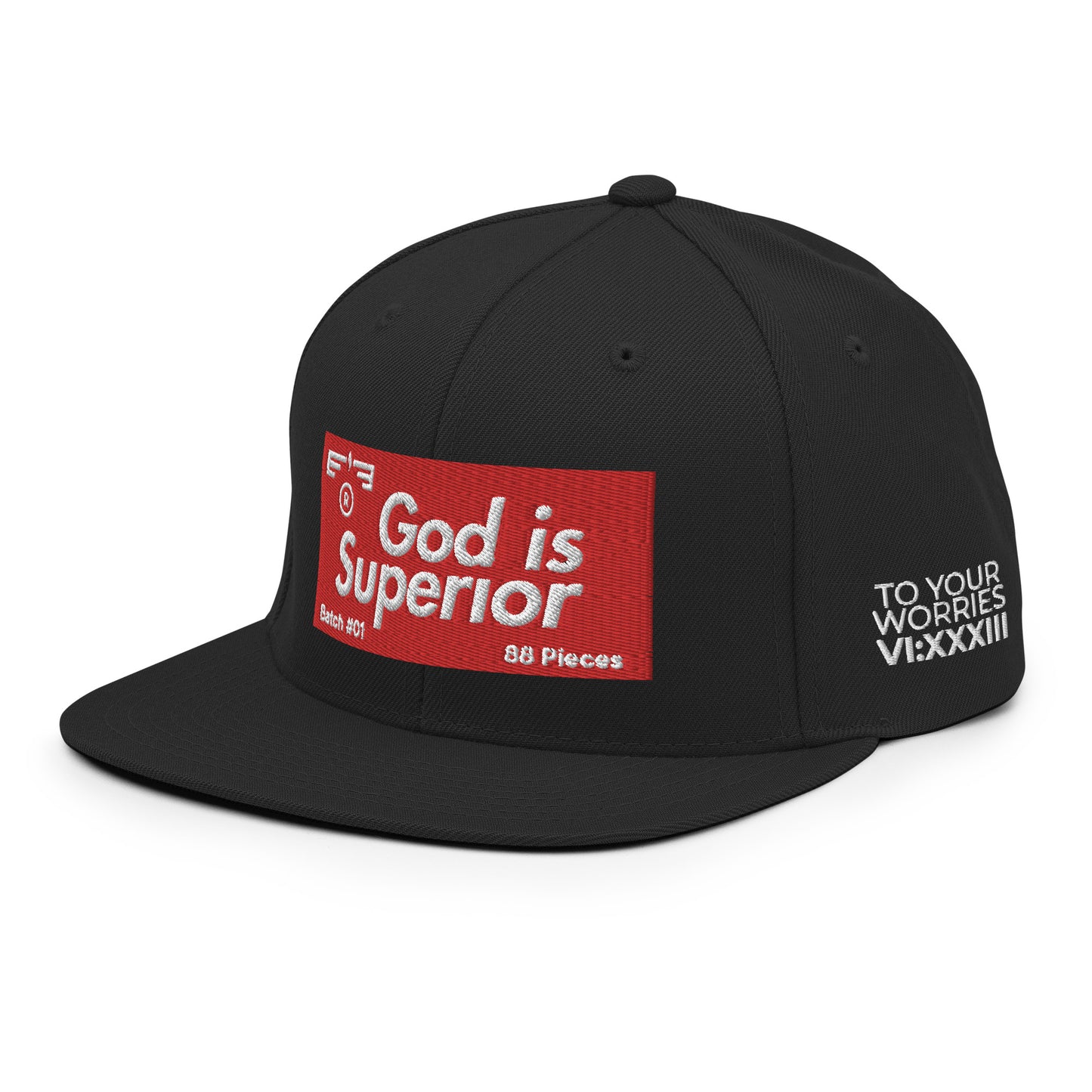 Hat 007 "God Is - Superior" Snapback