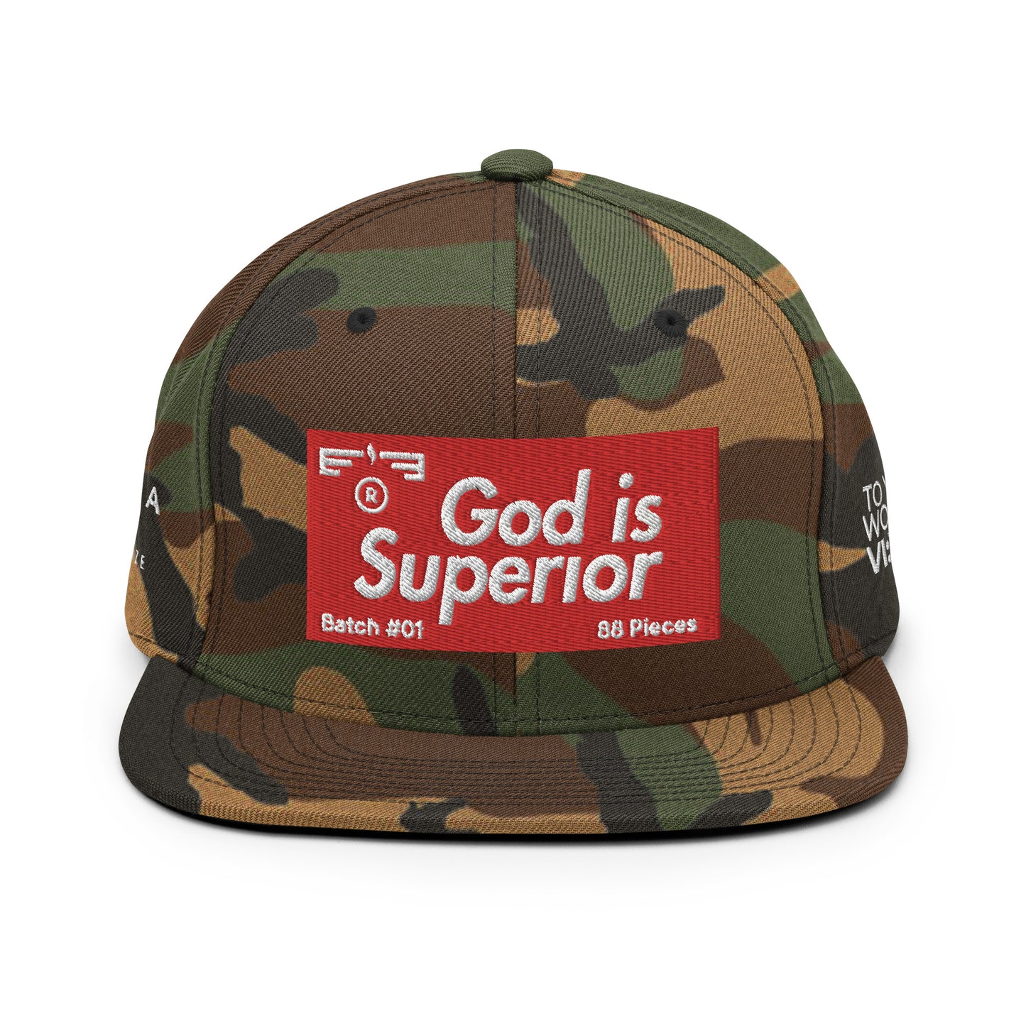 Hat 007 "God Is - Superior" Snapback
