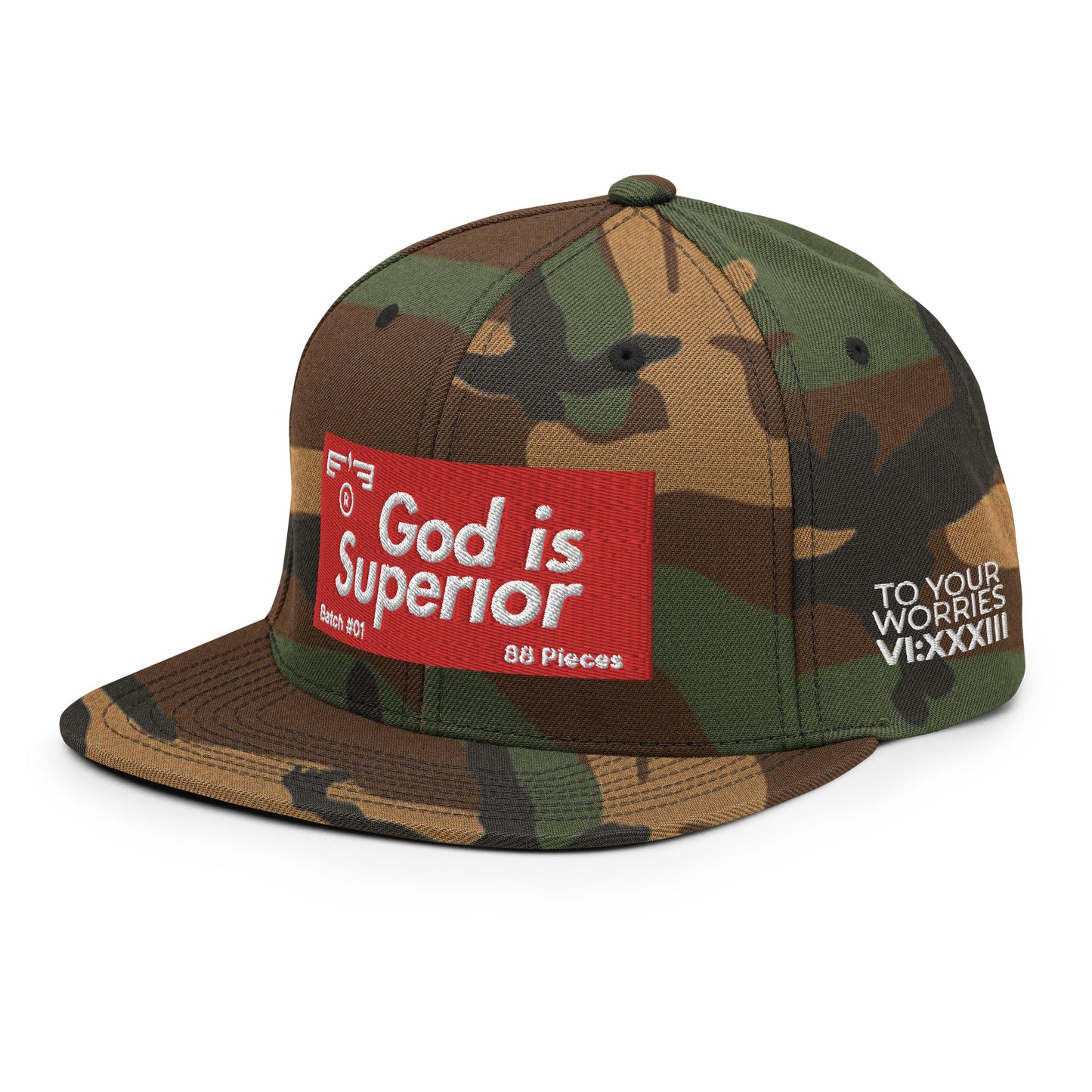 Hat 007 "God Is - Superior" Snapback