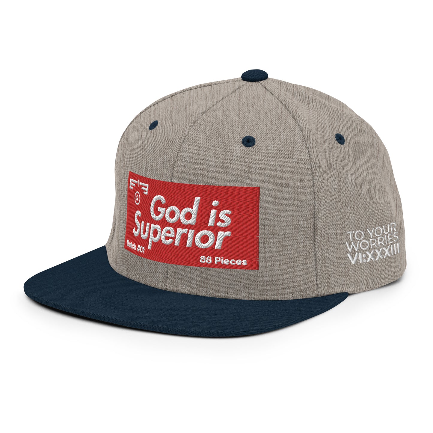 Hat 007 "God Is - Superior" Snapback