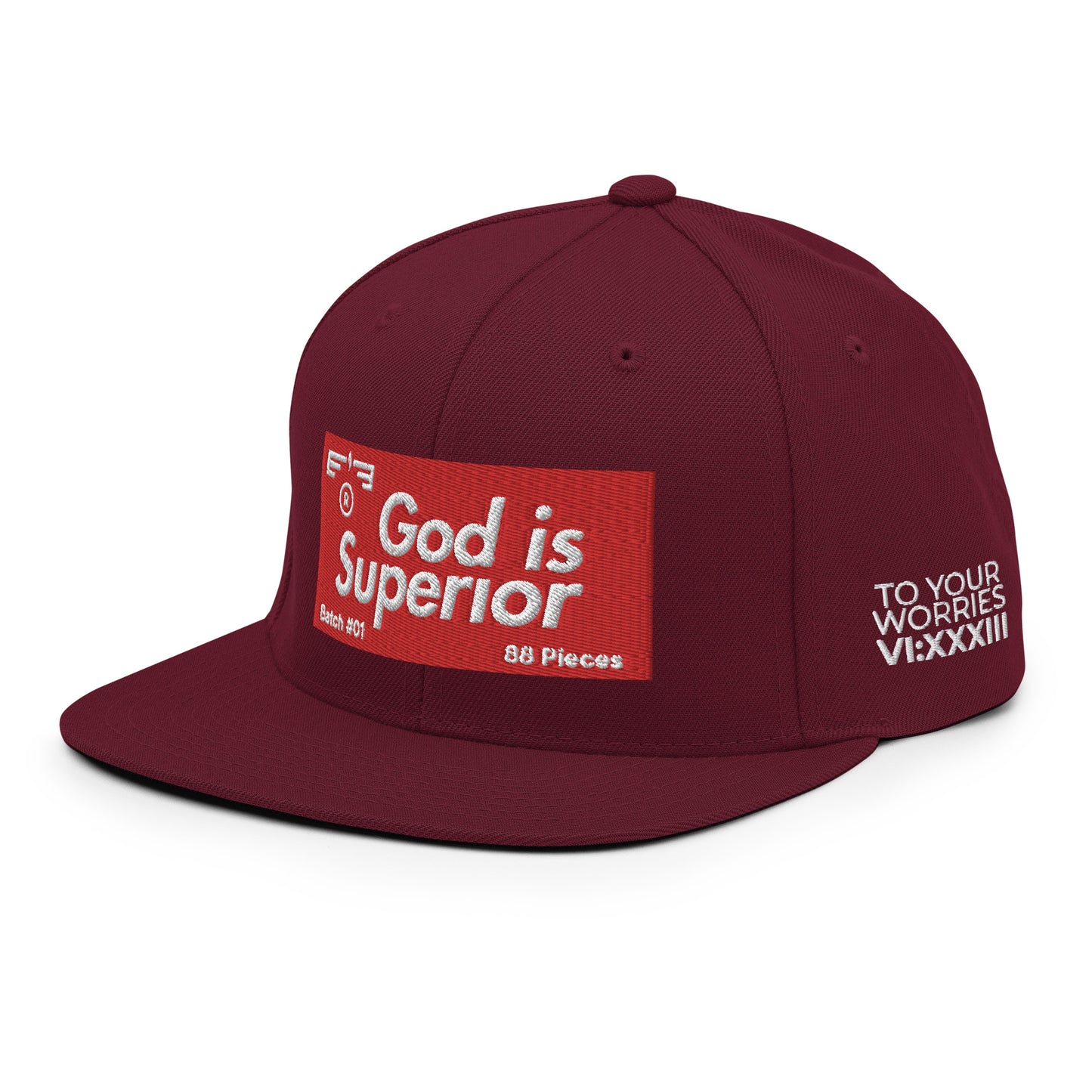 Hat 007 "God Is - Superior" Snapback