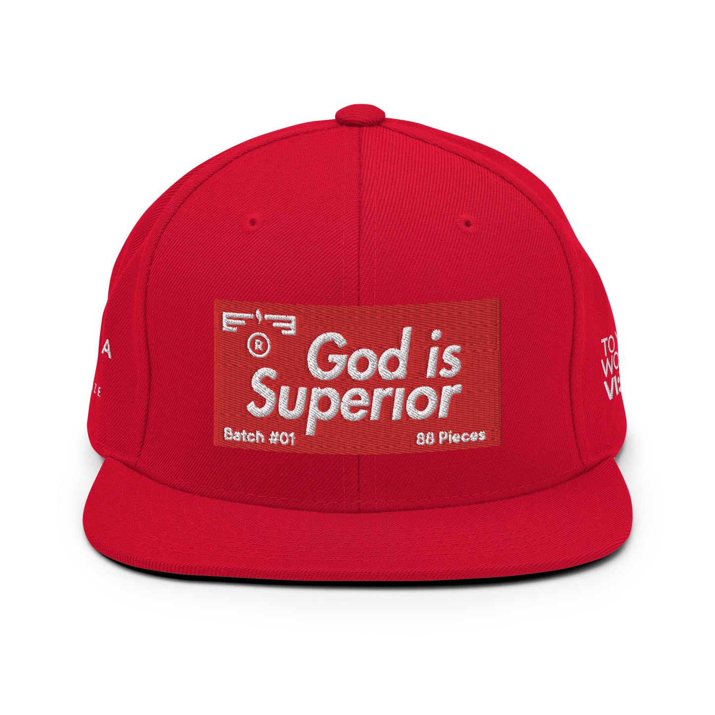 Hat 007 "God Is - Superior" Snapback