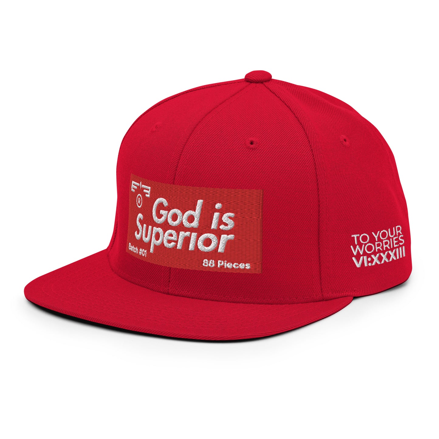 Hat 007 "God Is - Superior" Snapback
