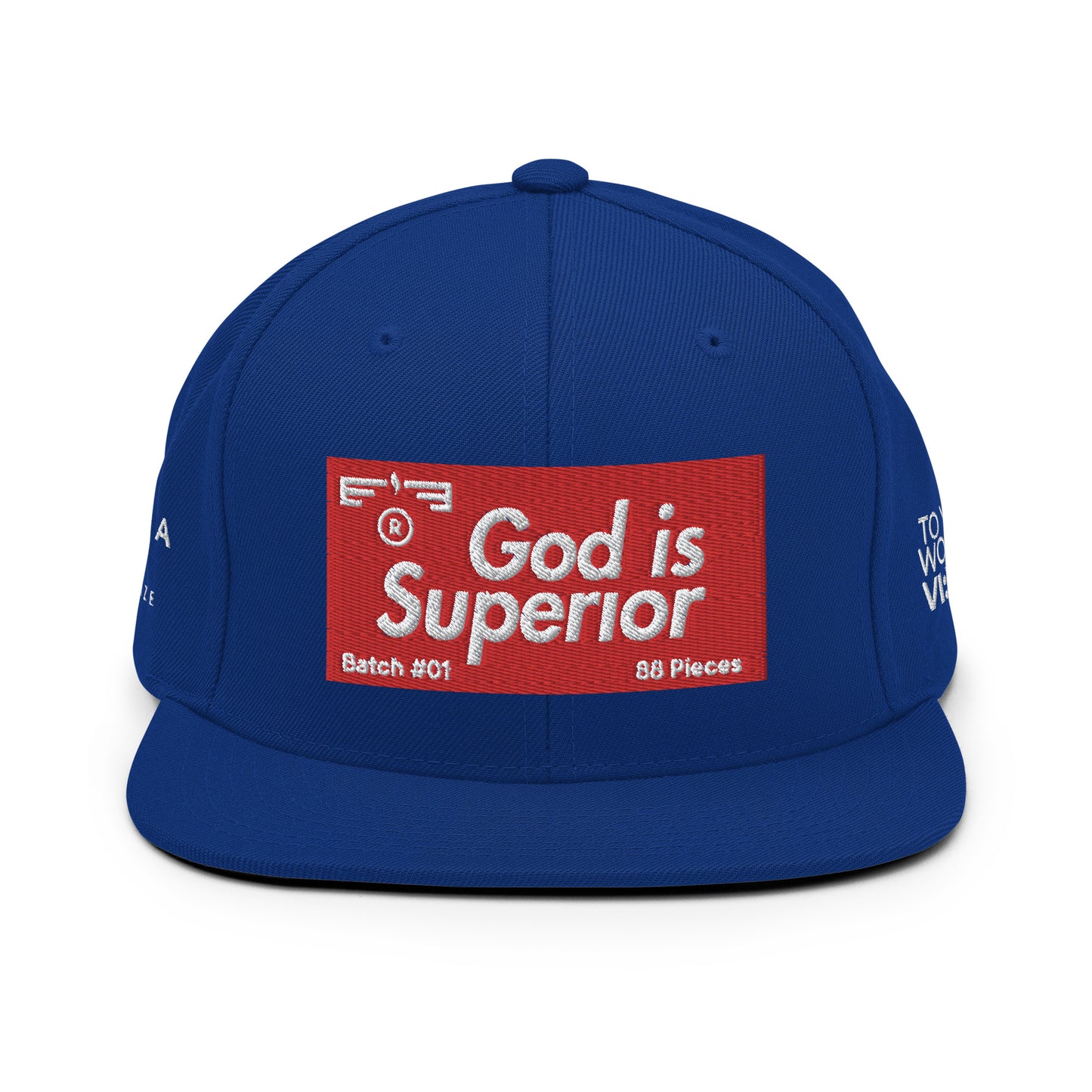 Hat 007 "God Is - Superior" Snapback