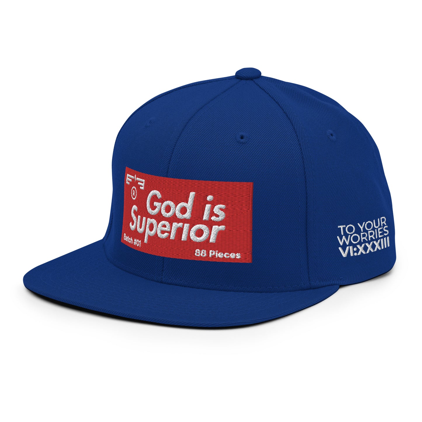 Hat 007 "God Is - Superior" Snapback