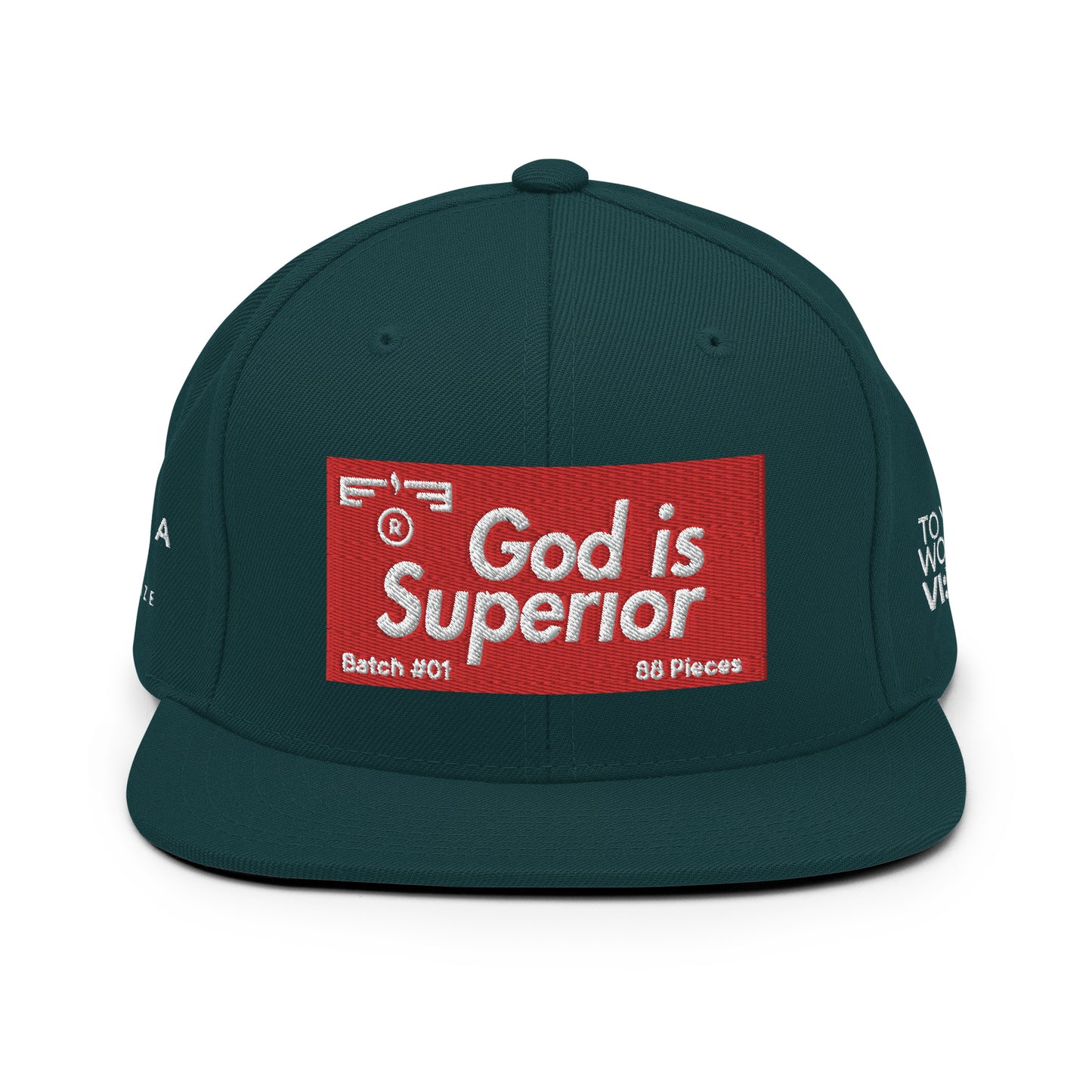 Hat 007 "God Is - Superior" Snapback