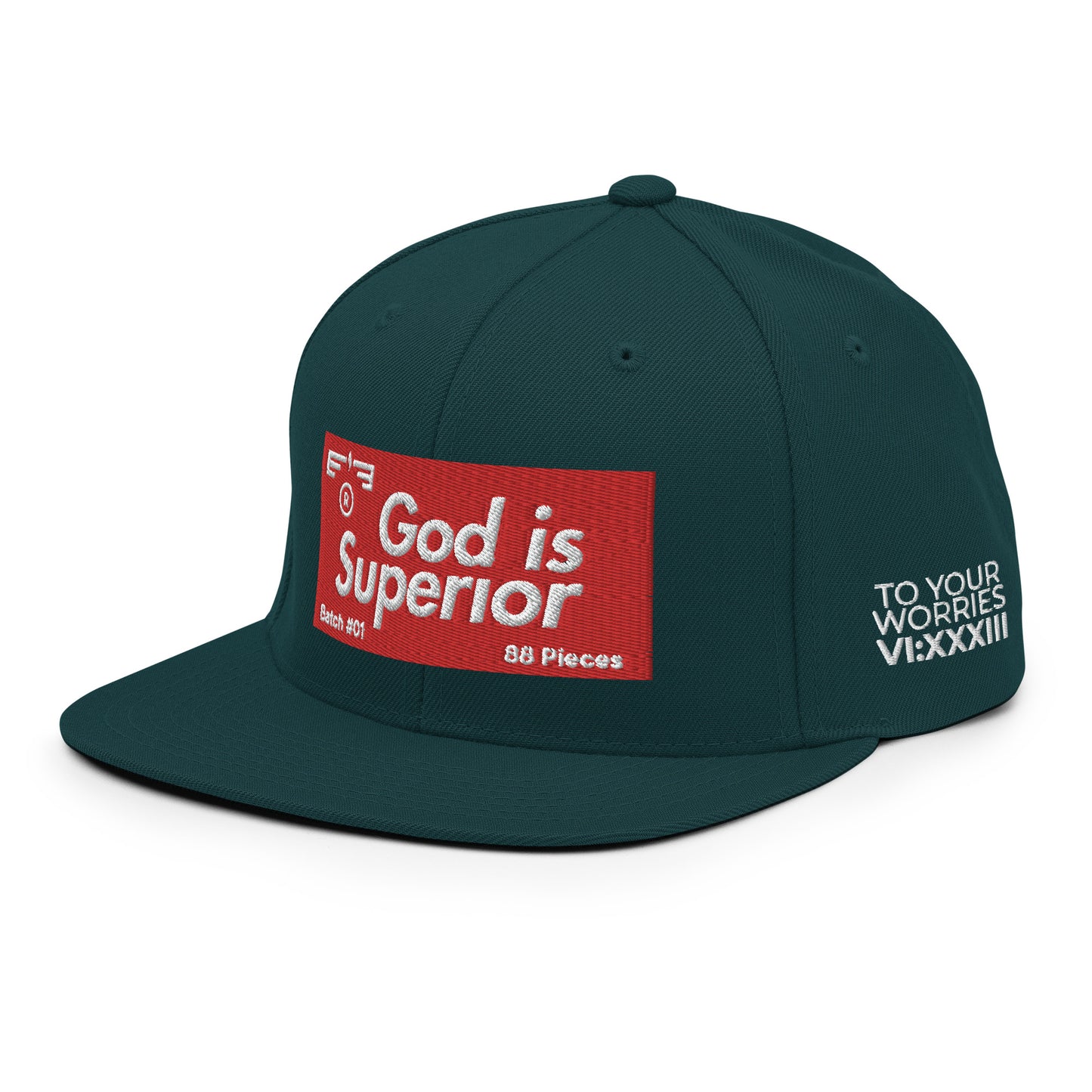Hat 007 "God Is - Superior" Snapback