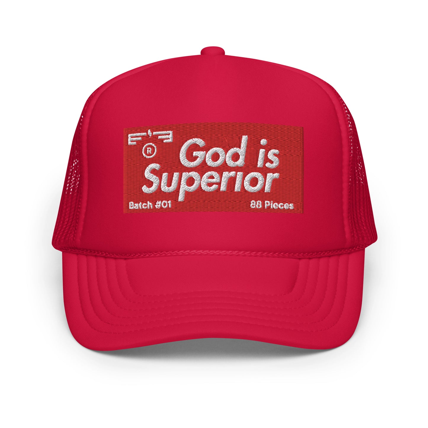 Hat 003 “God is - Superior” Trucker