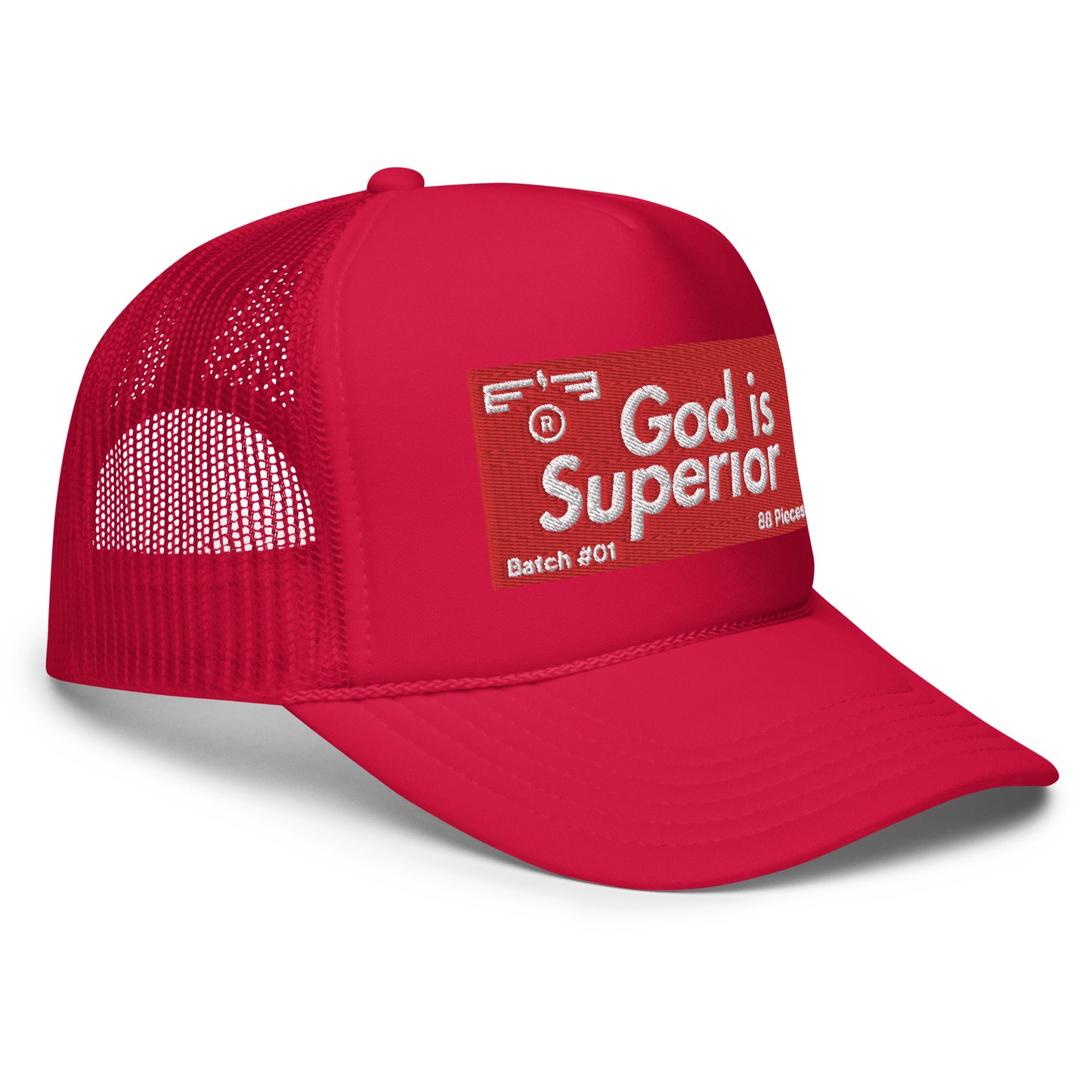Hat 003 “God is - Superior” Trucker