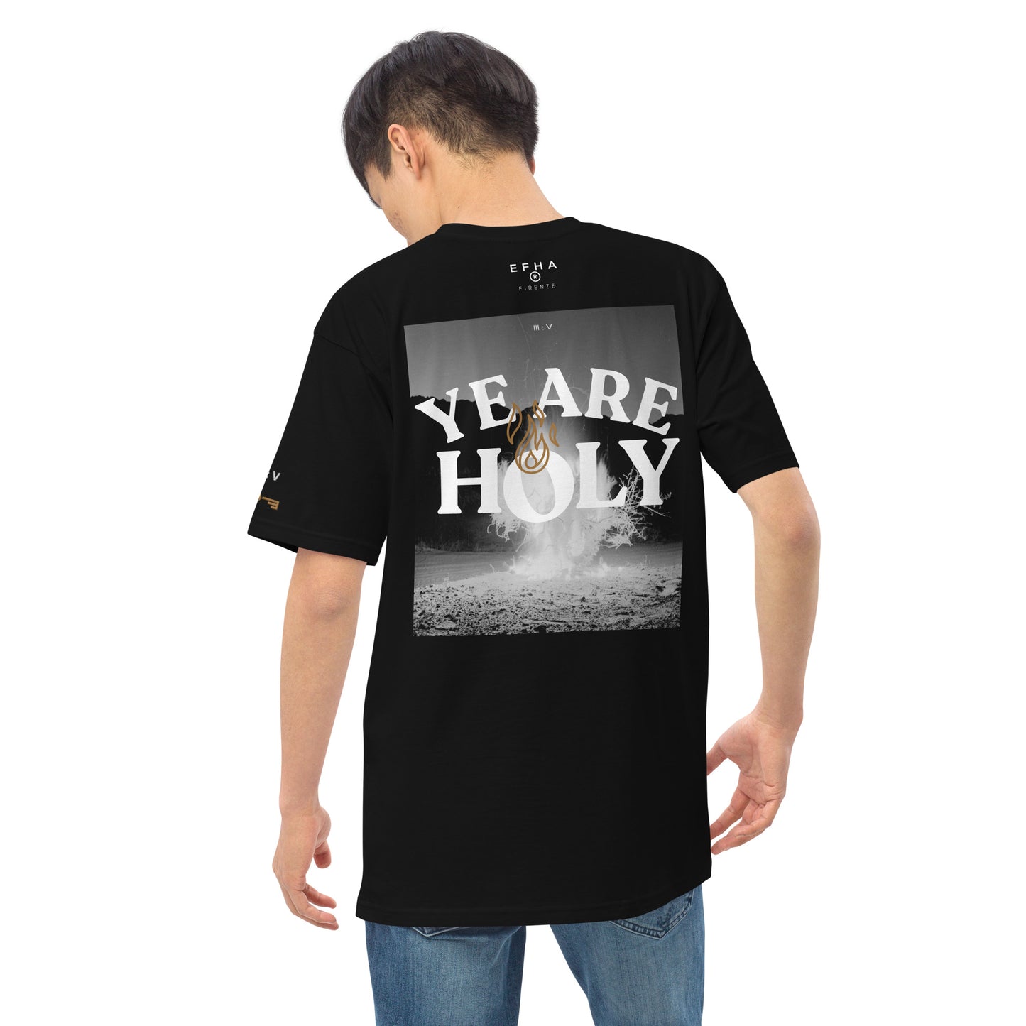 T-Shirt 005 "YE ARE HOLY" Heavyweight Embroidery