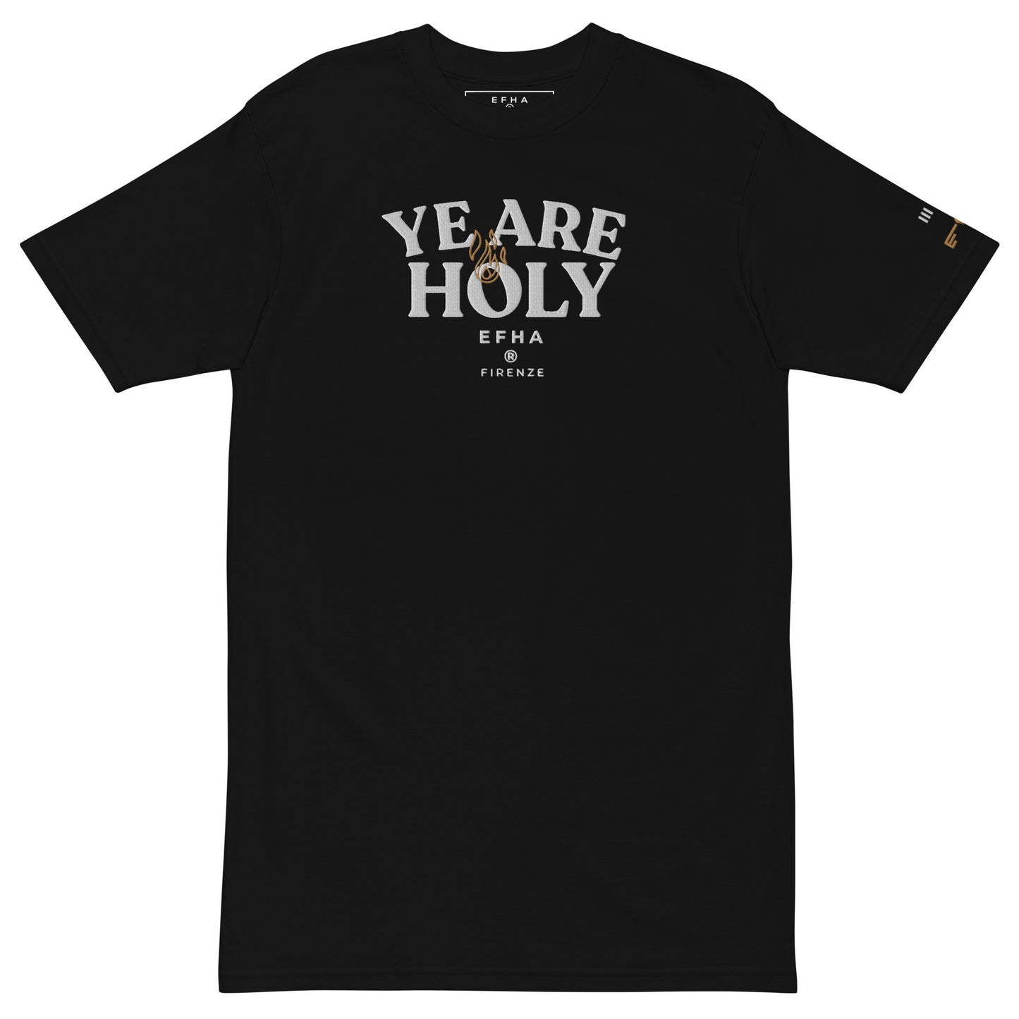T-Shirt 005 "YE ARE HOLY" Heavyweight Embroidery