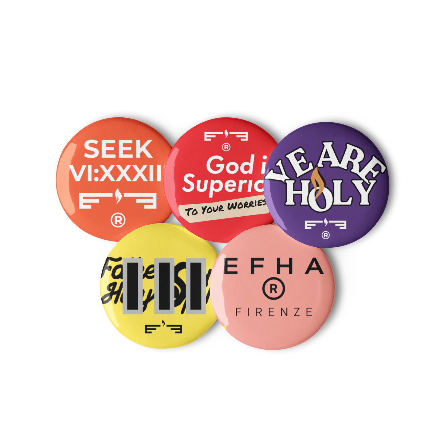 E F H A® Set of pin buttons