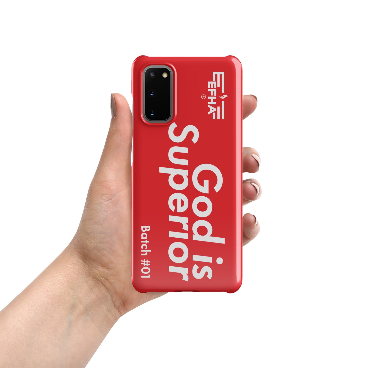 002 Samsung® "God Is Superior" Snap case