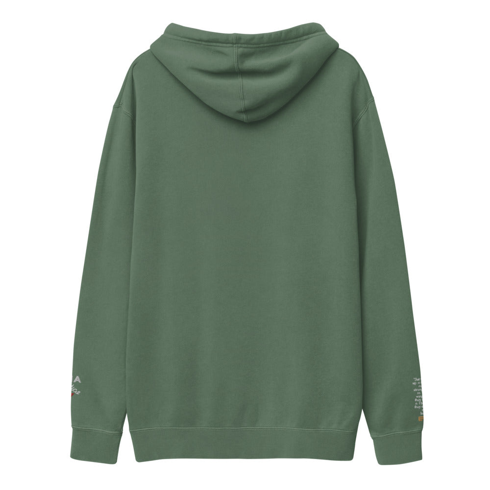 Hoodie 004 - E F H A® Athletics "Flight" Sun-dyed